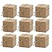 Amajoy 50pcs Kraft Favor Boxes with 50pcs Twine, Rustic Kraft Paper Candy Box for Wedding Favor Baby Shower Favor