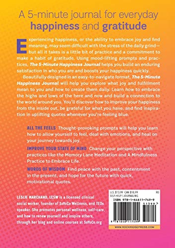 The 5-Minute Happiness Journal: Practices to Help You Tap Into Joy Every Day