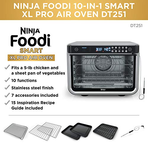 Ninja DT251 Foodi 10-in-1 Smart XL Air Fry Oven, Large Countertop