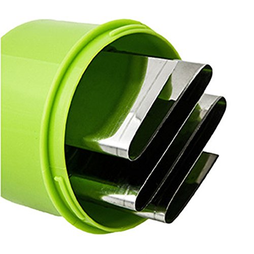 Fenleo Food Chopper One Piece Salad Vegetable Chopper and Slicer Dicer Manual Mini Hand Chopper Onion Garlic Mincer with Cover for Vegetables Stainless Steel Cutter Blade