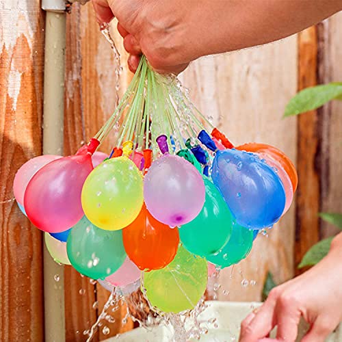 Water Balloons 777 Pack Self Sealing Quick Fill for Swimming Pool Water Games, Multicolor Water