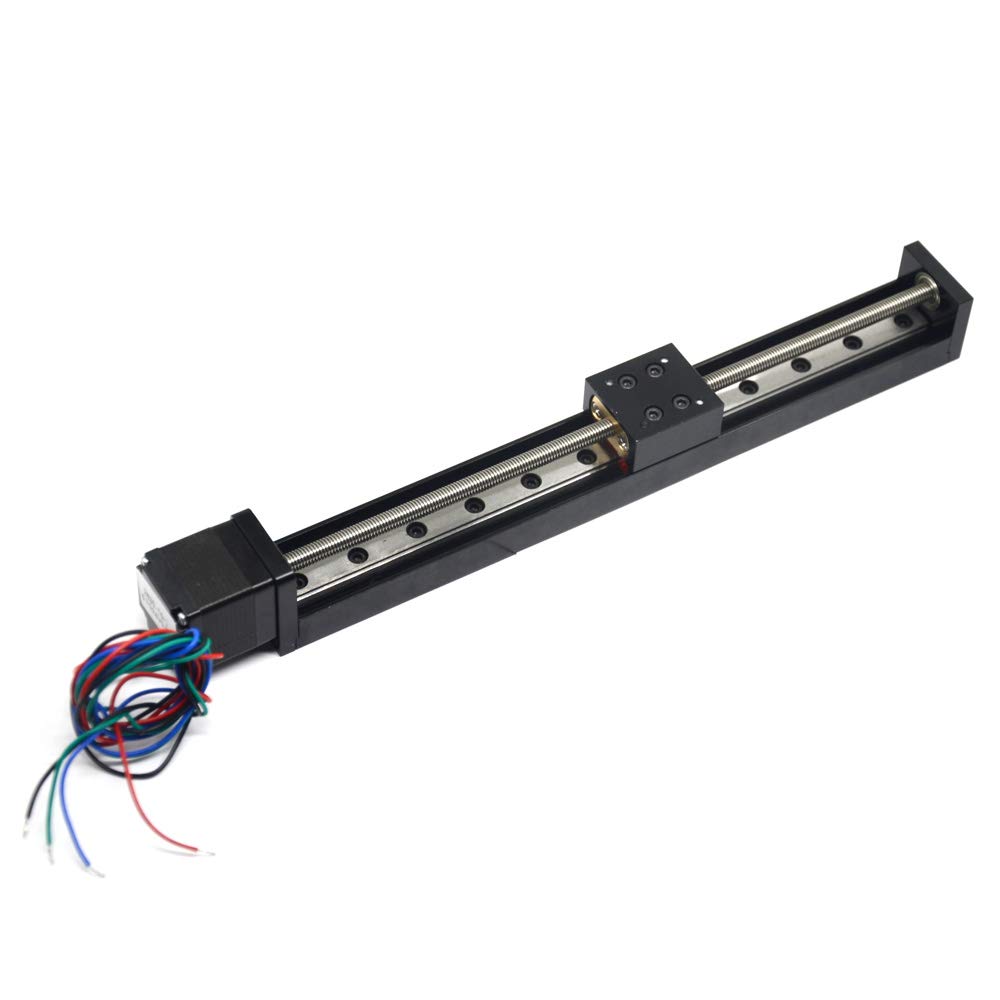 Photo 1 of Befenybay 200mm Effective Travel Length Mini Linear Rail Guide Lead Screw T6x1 with NEMA11 Stepper Motor for DIY CNC Router Parts X Y Z Linear Stage Actuator