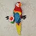 MTinHD Decorative Parrot Wall Mount Sculpture and Statue, Red