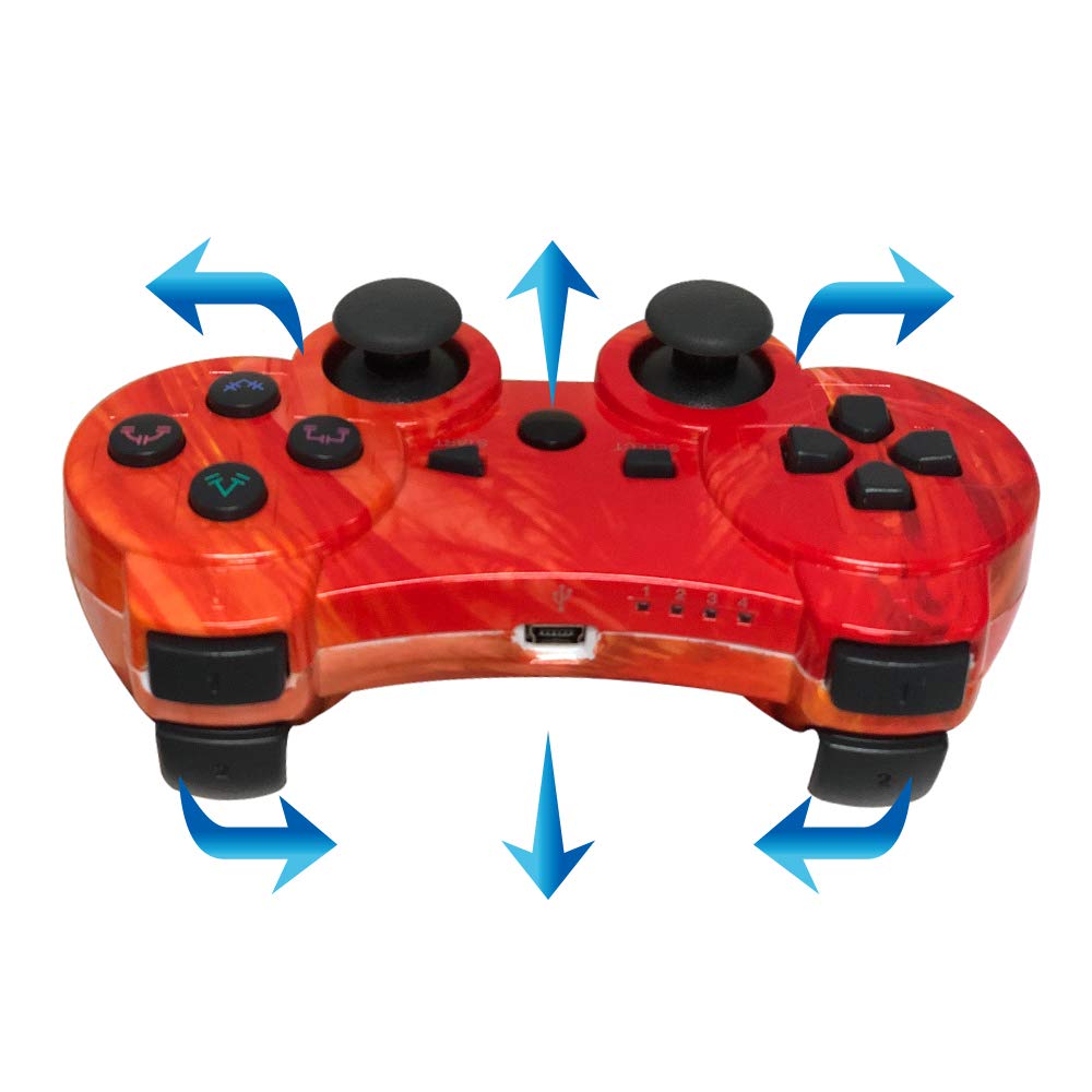 Bowei PS3 Controller Wireless Dual Shock 3 GamePad for Sony PlayStation 3 Joystick Game Mate Remote with Charging Cable