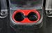 Opar Red Rear Cup Holder Cover Trim for 2011 - 2017 Jeep JK Wrangler & Unlimited