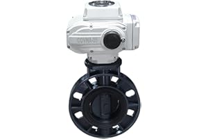 3 inch Electric Butterfly Valve On Off Type DN80 Plastic Motorized Butterfly Valve(24V)