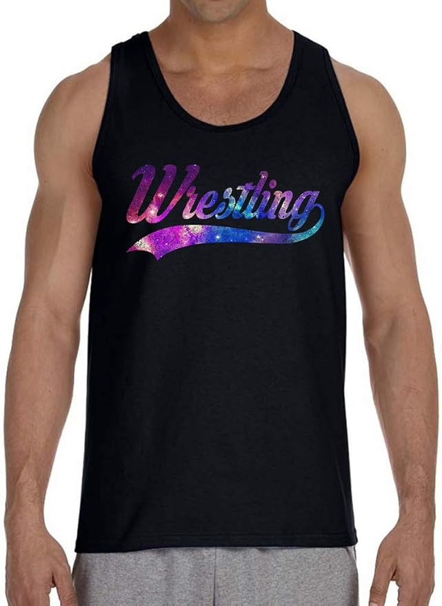 Men's Wrestling Galaxy KT T22 Black Tank Top Black Clothing