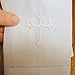 Integrity Designs White Linen Baptism/Christening Cloth with White Cross