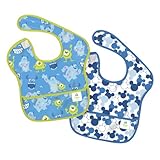 Disney Baby 2-pack Waterproof SuperBib - Blue Monsters and Mickey Icon