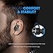 Mpow [Upgraded] Magnetic Bluetooth Headphones Wireless V4.1, IPX7 Waterproof, Wearable Stereo Sport Earbuds In-Ear Earphones w/ Mic & Case, Secure Fit for Running Workout (Black)