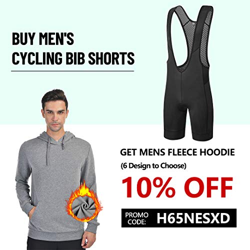 Przewalski Men's Cycling Bib Shorts, 4D Padded Compression Bike Tights Breathable Bicycle Pants