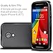Fosmon DURA-FROST Smooth Durable & Flexible Slim Fit TPU Case Cover for Motorola Moto G (2nd Generation) 2014 (Black)
