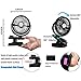 Clip On Fan for Baby Stroller, 4400mah Rechargeable Battery Operated Fans for Car Desk Bed Home Office Camping Traveling Gym, Quiet