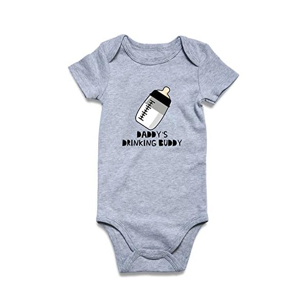 Funnycokid Baby Boys Girls Bodysuit Funny Newborn Romper Short Sleeve Infant Neutral Outfits Jumpsuit 0-12 Months