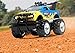 Remote Control Car for Boys and Girls, Rechargeable, Powerful Sound and Motion Sensor Steering Wheel Remote, Hobby Toy Race Car. RC monster truck, Electric Jeep for Kids and Adults, Best Gift. yellow