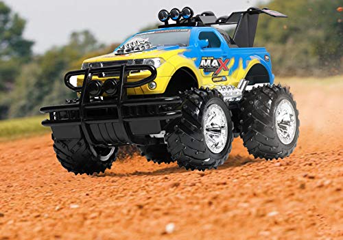 Remote Control Car for Boys and Girls, Rechargeable, Powerful Sound and Motion Sensor Steering Wheel Remote, Hobby Toy Race Car. RC monster truck, Electric Jeep for Kids and Adults, Best Gift. yellow - Thumbnail 5