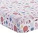 Bedtime Originals Sugar Reed Aquatic Fitted Crib Sheet, Pink/Blue
