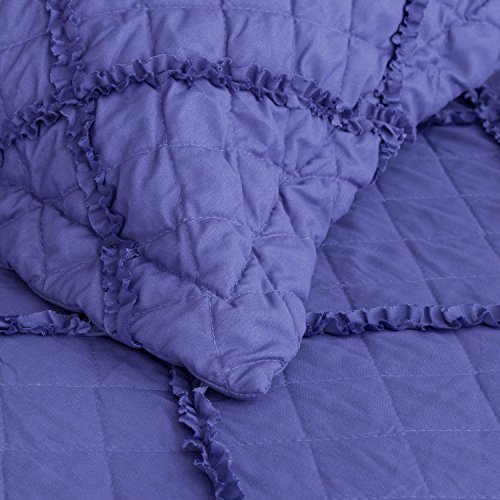 Quilt Set Solid Violet Full/Queen(86\