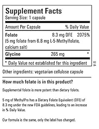 Cápsulas Metabolic Maintenance de L metifolato activo, 0.007 oz, 90 cápsulas