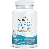 Nordic Naturals Omega Curcumin, 1200mg Omega-3 + 400mg Curcumin - 60 Count | Optimized curcumin for superior absorption Combats cellular stress. Supports heart, joint &amp; brain health Non-GMO. 30 servings