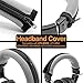 LTYIVABHTTW Replacement Headband Cover Compatible ATH M50X M50 M40X M40 M30X M20X Headphones (Silver)