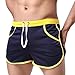 Ouber Men's Fitted Stretch Elastic Workout Gym Lifting Shorts