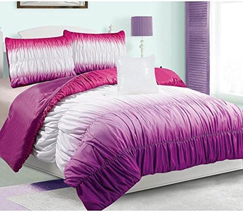 Amazon Com Comforter Bed Set Teen Girls Kids Pink Blue Purple