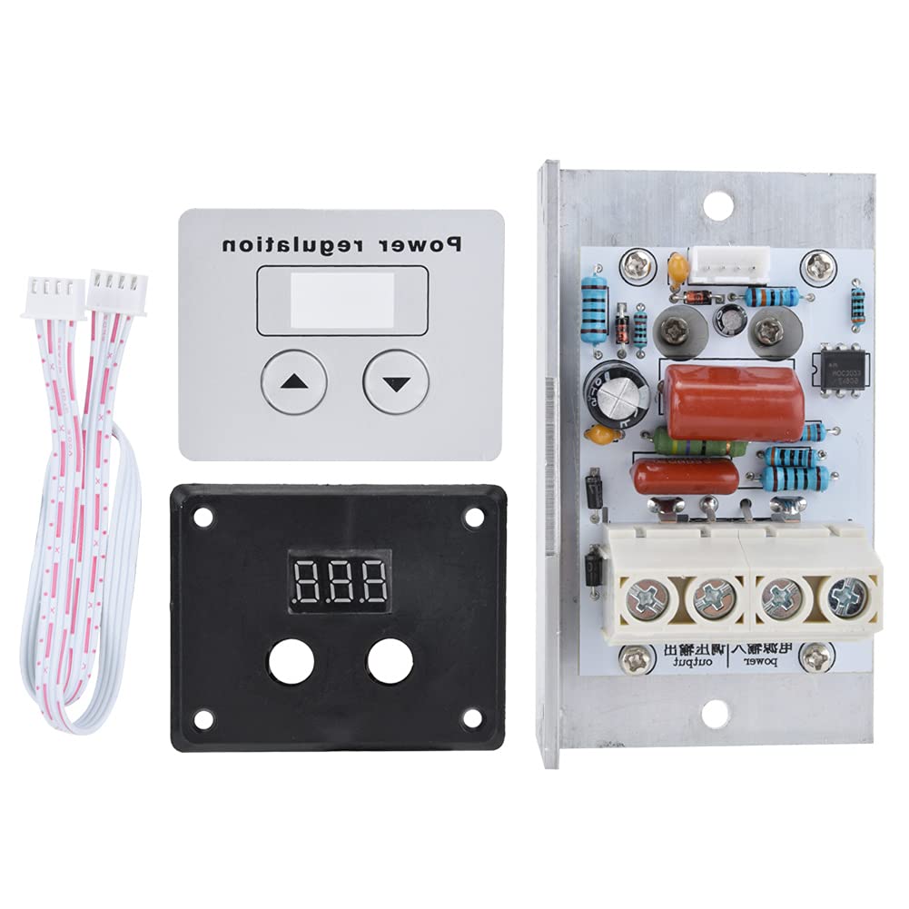 10000W SCR Electronic Voltage Regulator 10000W Speed Control Dimmer with Panel Sticker for Electric and Water Heaters