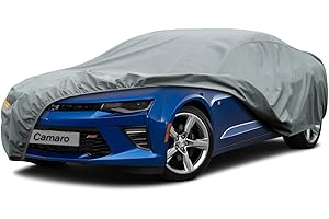 Kayme Heavy Duty Car Cover Custom Fit Chevrolet Chevy Camaro ZL1 SS Z28 LT LE LS (1982-2025), Waterproof All Weather for Auto