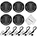 Neewer 58MM Camera Lens Cap Kit for CANON Rebel (T5i T4i T3i T3 T2i T1i), CANON EOS (700D 650D 600D 550D 500D 450D):(5)58mm Lens Caps+(5)Cap Keeper Leashes+(1)Microfiber Cleaning Cloth