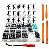 CNIKESIN 456Pcs Automotive Push Clips Nylon Bump Clips Rivet Trim Fasteners Bumper Fender Push Pins Clips for BMW,Toyota, Honda, Benz, Nissan, Subaru, Mazda Etc