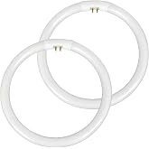 2Pcs 22W T5 Circular Bulb Compatible with Floxite Vanity Mirrors,6500K | Compatible with Zadro and Compatible with Rialto ,7.25 Inch Round Fluorescent Tube with G10Q-4 Base, Daylight