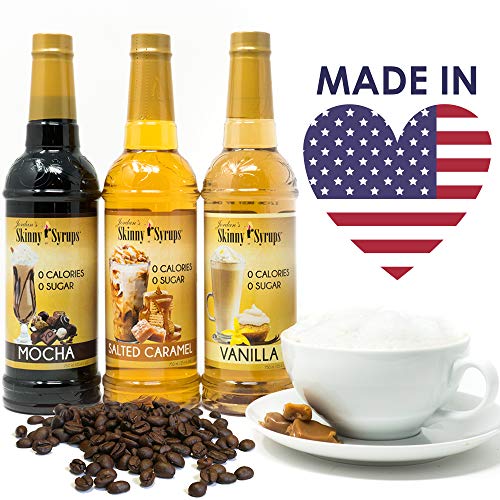 JORDAN’S SKINNY SYRUPS MOCHA, SUGAR FREE COFFEE FLAVORING SYRUP, 25.4 OUNCE BOTTLE