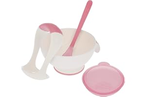Nuby Garden Fresh Mash N' Feed Bowl with Spoon and Food Masher - Pink