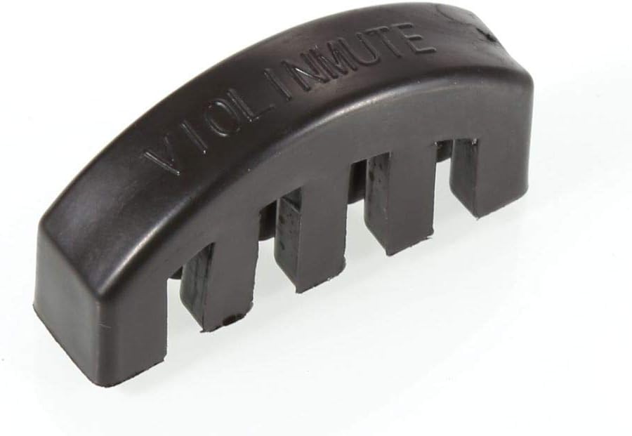 Soarun Black Rubber Violin Mute for 4/4 Violin for Very Quiet Practice