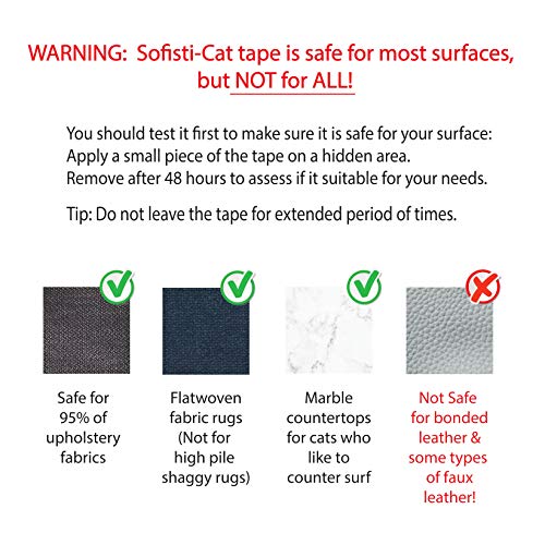 SofistiCat Scratch Deterrent Tape Clear DoubleSided Cat Anti