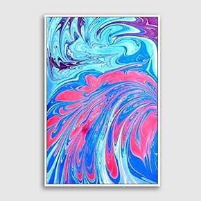 Framed Canvas Wall Art for Living Room, Bedroom Watercolor Seperate in Water Canvas Prints for Home Decoration Ready to Hanging - 16x24 inches