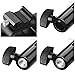 Triple Hot Shoe Mount Adapter Live Stream Flash Light Stand Umbrella Holder Bracket Swivel