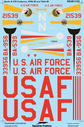 B-57B Canberra Decals