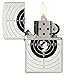 Zippo Target with Holes White Matte Pocket Lighter