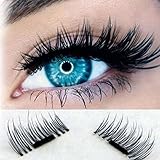 New False MAGNETIC Eyelashes by KiwiBrand, 4 Pcs/1 Pairs 3D Magnetic False Eyelashes Soft Fake Eyelashes Natural Eye | Mink Eyelashes for Natural Look | Reusable Best Fake Lashes