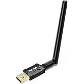 Long Range USB Bluetooth 5.4 Adapter for Desktop PC Plug&amp;Play Mini Dongle | Class 1 Wireless EDR Transfer Transmitter Receiver 500FT for BT Mouse/Keyboard/Headphones/Print Severs Support Win11/10