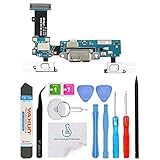 Omnirepairs-For Samsung Galaxy S5 SM-G900V (Verizon) Charging Micro-USB Dock Port + Microphone + Touch Key Ribbon Cable Replacement + Tools (SM-G900V)