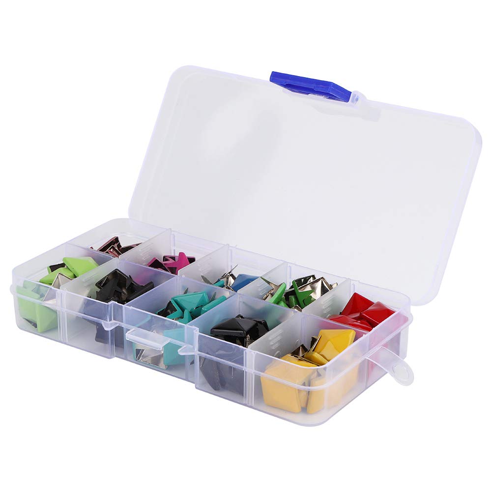 Zunate Crystal Claw Beads Nailhead, Colorful Spikes Rivets, Studs Decoration, for Knitwear, Backpack, Belt, Shoes, Hats DIY