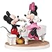 Precious Moments Disney Mickey Minnie Mouse Our Love is A Sweet Melody Poreclain Musical 173704, Pink