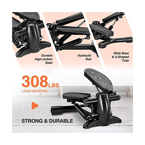 DACHUANG Steppers for Exercise, Exercise Step Machine with LCD Monitor Stepper Machine Fitness Aerobic Stepper Small and…