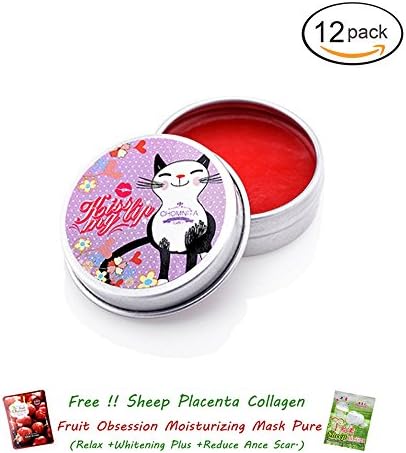 12 Units of Chomnita Kiss My Lip Pink lip, Mouth Sunscreen Protection Smooth &amp; Moisture Lip[Get Free Tomato Facial Mask &amp; Ceramine UV Line Ginkgo Plus Whitening Cream 8.50ml.]