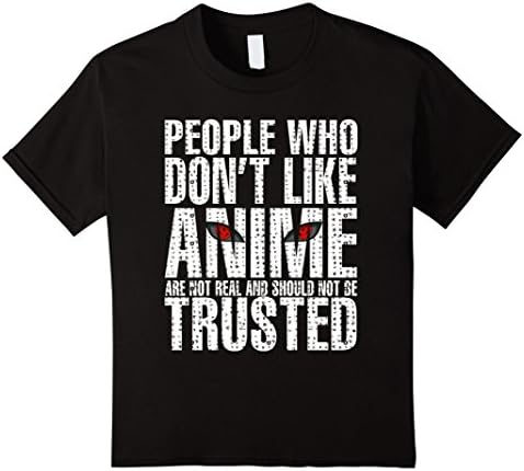 Kids People who dont like anime shirt - Amazing anime eyes 10 Black