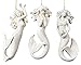 Mermaid Ornaments | Beach House Bathroom Laundry Home Decor Wall Art | Set of 3 | 6 x 2.5 Inch