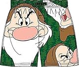 Disney Grumpy All Over Grumpy Print Green Mens Boxer Brief Shorts